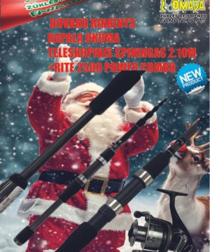 -50% Super Kaina 49eur Dovanų Rinkinys Žvejui Spiningas Tele Travel 213cm 10-30g su ritė+valas Okuma Combo