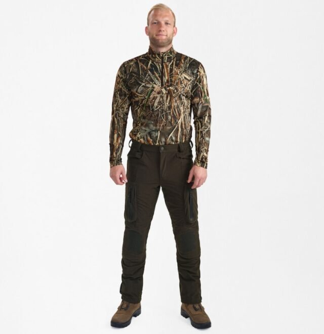 Kelnės Žieminės Rudeninės Deerhunter Pro Light Medžioklinė Ruda Apranga Medžiotojui DEER-TEX® 100% atsparus vandeniui Lengvos - Image 4