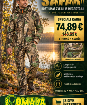 -50% Super Kaina 74eur Kostiumas žvejui medžiotojui Safari