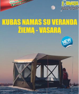 -42% Super kaina 339eur PALAPINĖ XXXXL Žiema Vasara KUBAS Automatinė Su Veranda Dydis 350x350cm aukštis 235cm su apsauga nuo uodų ir erkių