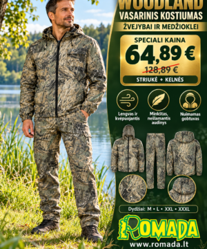 -50% Super kaina 64eur Kostiumas žvejo medžiotojo Woodland