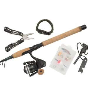 Super kaina 191eur Spiningas Teleskopinis kelioninis su ritė ir priedais Abu Garcia Travel Wild 2.13m 2-10g 41cm + Dėklas