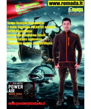 -40% Super Kaina 89eur Apatiniai žieminiai Thermo rūbai Lyzard Kostiumas Labai Šiltas Storas Fleece Polartec Komplektas Kelnės+Viršus