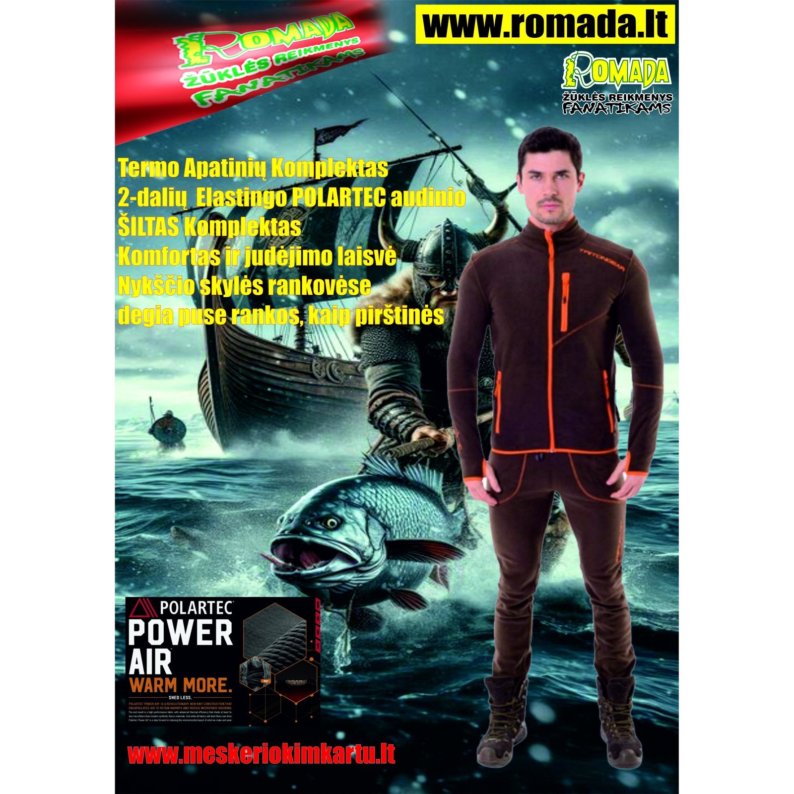 -40% Super Kaina 89eur Apatiniai žieminiai Thermo rūbai Lyzard Kostiumas Labai Šiltas Storas Fleece Polartec Komplektas Kelnės+Viršus
