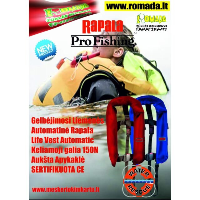 Automatinė Gelbėjimosi liemenė Automatic Life Vest Rapala Red / Blue 150N
