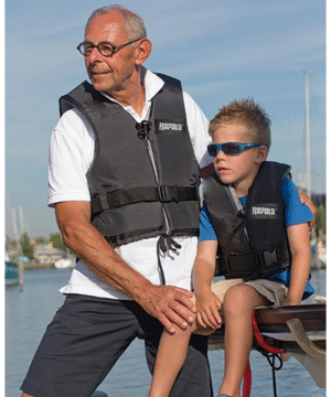 RAPALA Gelbėjimosi liemenė Life Vest Black Juoda 90+kg 50N