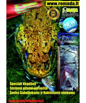 Sistema pilnai paruošta Vėgėlių Žvejybai Speciali Žuvies gabaliukams + Naktiniams Sliekams