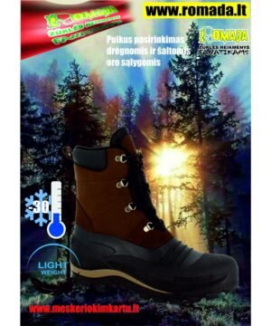 Batai Spirale Oda Waterproof Nepralaidūs vandeniui gumuoti batai su pašiltinimu Nekietėja ir nepraranda savo savybių net ir prie -30C.