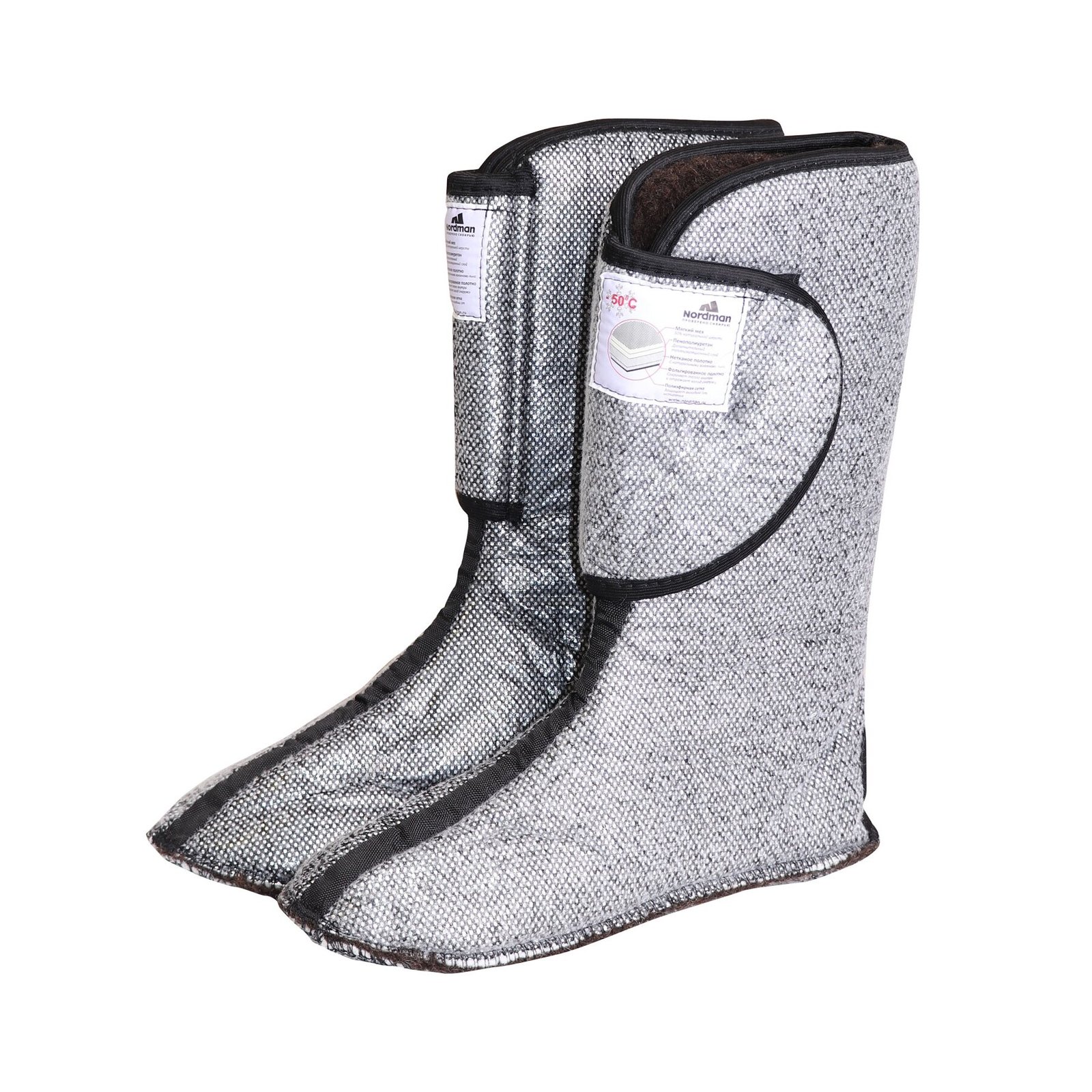 Batai su kailiu Iki -50C Žieminiai Aukšti Botai NordMan su Spygliais nuo Slydimo ant Ledo Aukšta kokybė! Vandeniui Atsparūs - Image 3