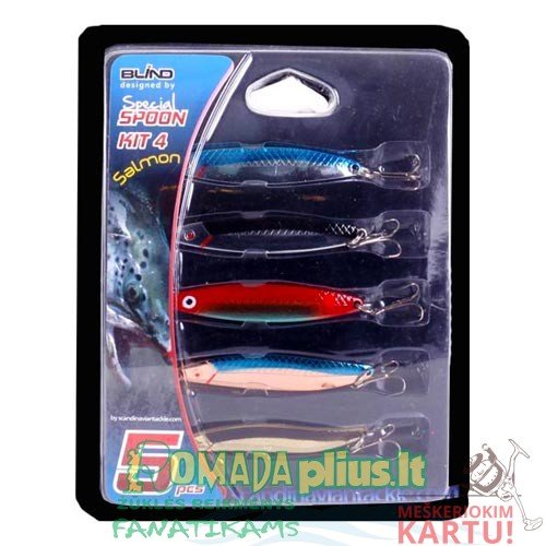 Blizgių komplektas Blizgės tinka Vejažuvėms, Lašišoms, Šlakiams ir Lydekoms