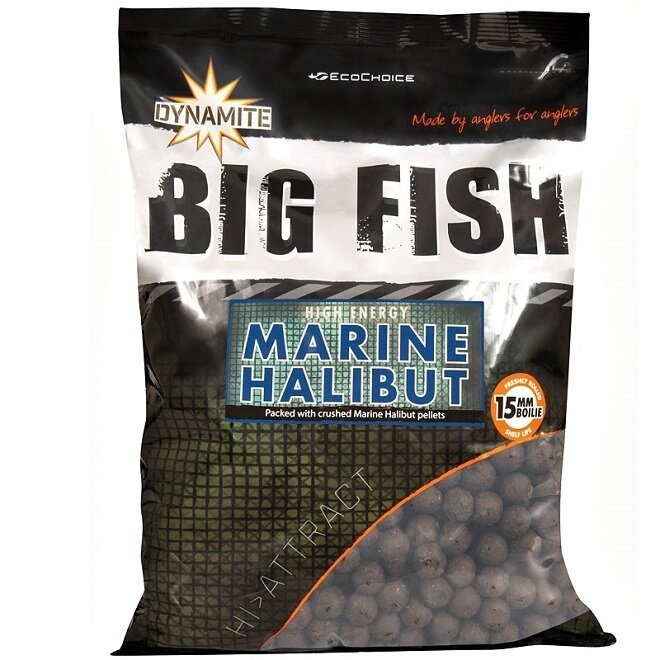 Boiliai DYNAMITE BAITS MARINE HALIBUT 1.8KG NEW 20mm / 15mm