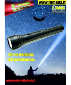 Prožektorius Flash Rankinis 30cm Aliuminis nebijo drėgmės Lempos tarnavimo laikas 100 000 val.Lengvas