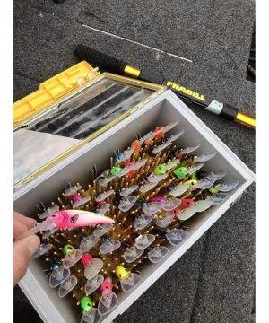 Super Kaina 63eur Dėžė Plano USA Spec Vobleriams XL NEW Patentuoti laukiami Crankbait Catcher™ silikoniniai piršteliai saugiai laiko masalą ir neleidžia kabliams susipainioti