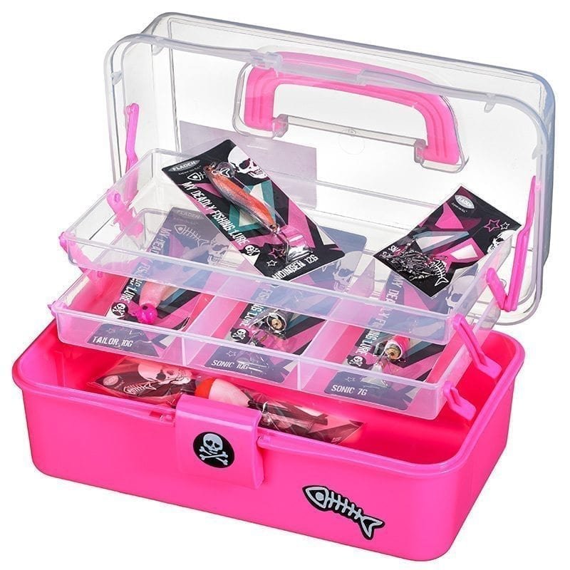 Super kaina 39eur Dežė žvejybinė su masalais vaikams 2-aukštai Pink