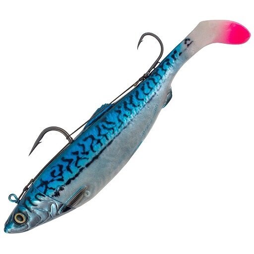 Guminukas jūrinis kvapnus 4D Herring Big Shad 25cm 300g UV 2vnt + Kevlarinis "stingeris"