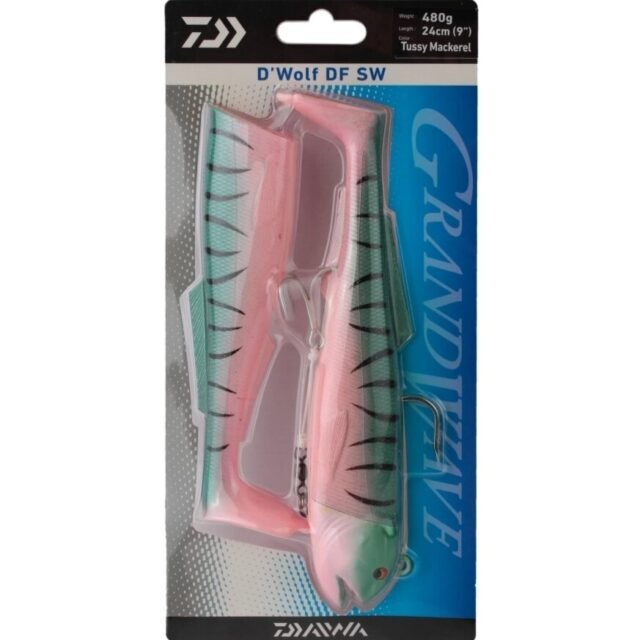 Guminuko Komplektas Jūrinis DAIWA  24cm 480g 3D UV Didelių Menkių, Otų Halibutų Žvejybai Norvegijoje Skumbrė Menkė Jūrinio Ešerio mailiaus imitacija
