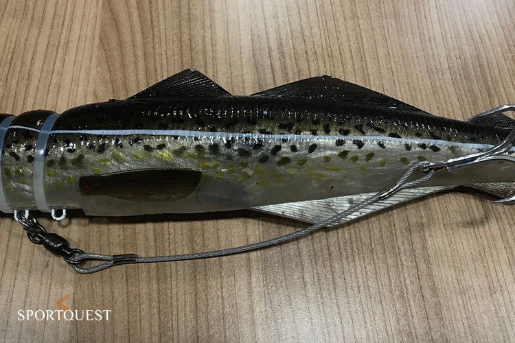 Guminukas jūrinis Kinetic Big Bob 730g 40cm Polac Saidos mailius BIG Halibutų Didelių Menkių Žvejybai Norvegijoje - Image 5