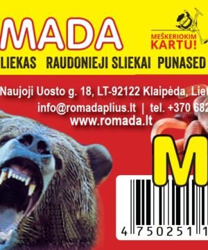 Gyvi Sliekai įvairaus dydžio Ne Lenkiški Romada MIX
