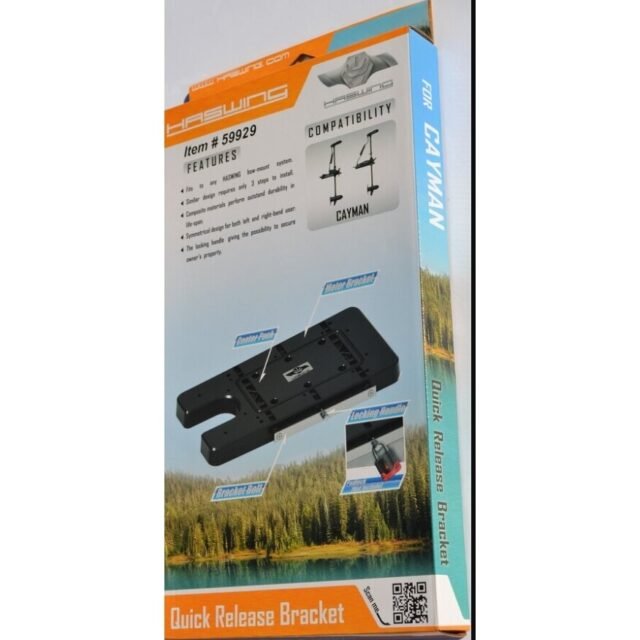 Haswing Sustiprinta Cayman tvirtinimo plokštė Greito Nuėmimo ir Uždėjimo platforma su užraktu Dideliems varikliams 80LBS - Image 3