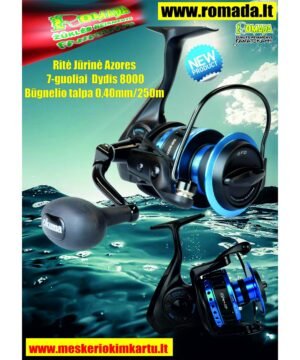 Ritė Jūrinė Azores  ZXP-8000H Tūnų Žvejybai Norvegijoje Halibut žvejybai Atspari Korozijai - Nuo jūrinio vandens