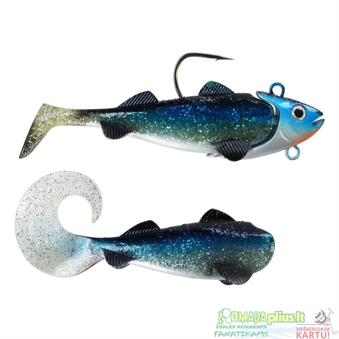 Jūrinės gumos Silkė blue su galva 200g