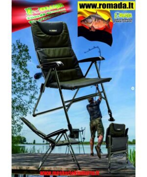 -31% Super Kaina 89eur Kėdė Žvejybai Poilsinė Relax Lengva  Karpinė su porankiais iki 110kg Vokiška Kokybė