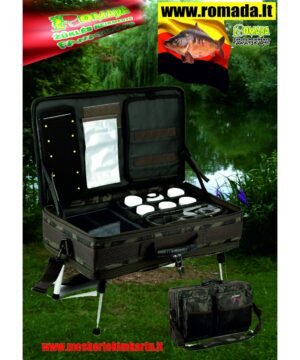 -43% Super Kaina 99eur Karpinė Feederinė Rankinė su Staliuku žvejybos reikmenų Mobili  rankinė su integruotu staliuku Vokiška kokybė