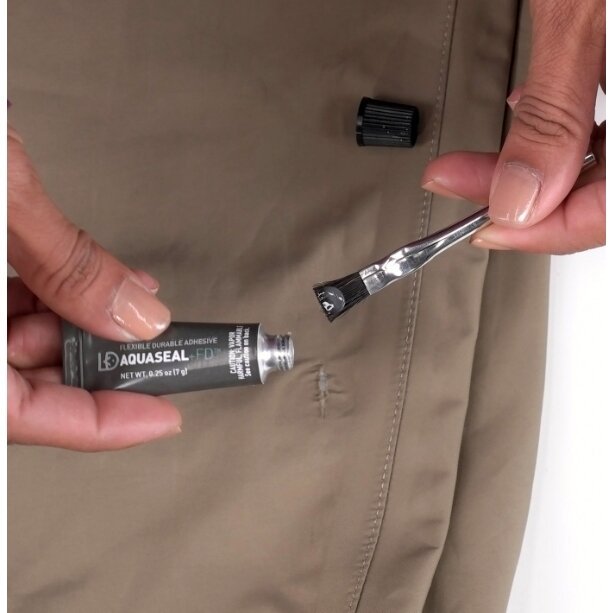 Klijai AQUASURE Bridkelnių remontui - Neoprenui - PVC - Gore-Tex Tenacious Klijai 7g + Lopai ir teptukas Patches remonto rinkinys - Image 5