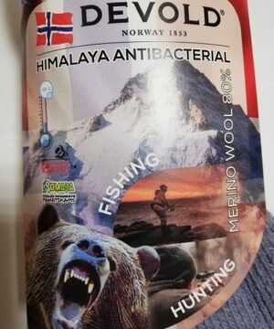 Kojinės labai Šiltos Devold Himalay Merino -30C 80% Merino Vilna Žvejams ir Medžiotojams spalva juoda