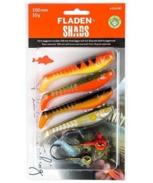 Komplektas Setas riperių su galvakabliais Jig 8cm Starkiams/Lydekoms/Ešeriams