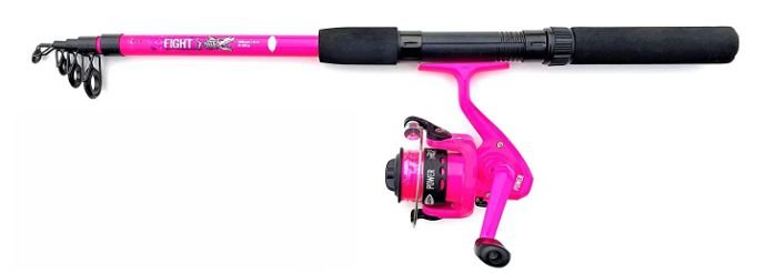 -20% Super Kaina 39eur Komplektas Setas Tele meškerė su ritė vaikams 1.50m 10-30g Pink Rožinis Sweden Fladen