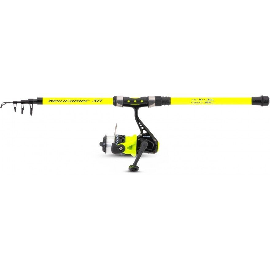 Komplektas Spiningas Meškerė Tele+Ritė 1.95m 10-30g