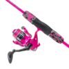 -20% Super kaina 89eur Komplektas Spiningas+Šviečianti Ritė 3D-LED 1.95m 15-40g Setas Pink Rožinis