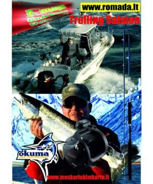 -50% Super Kaina 99eur Komplektas žvejybai jūroje arba Velkiavimas Lydekų Multiplikatorinė Ritė Trolling su valo skaitikliu + Spinigas 2.40m 15-30LBS Magda Trolling Lašišai Lydekai Starkiui