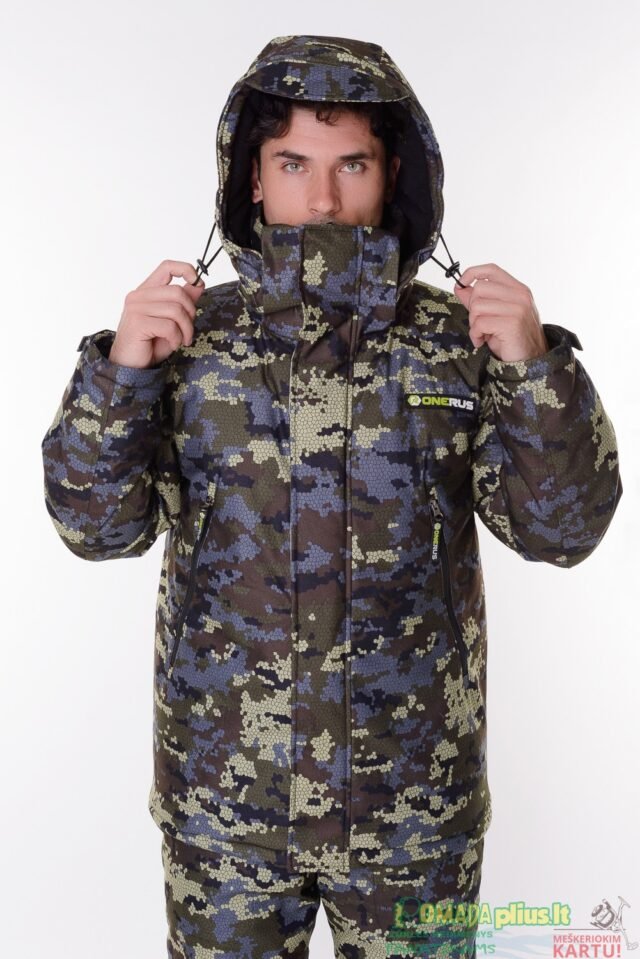Populiariausias Kostiumas žieminis -45C Strategy 3D Camo Nepralyjantis Kvepuojantis Nešlama Tinka Medžioklei ir Žvejybai ICE Fishing Hunting