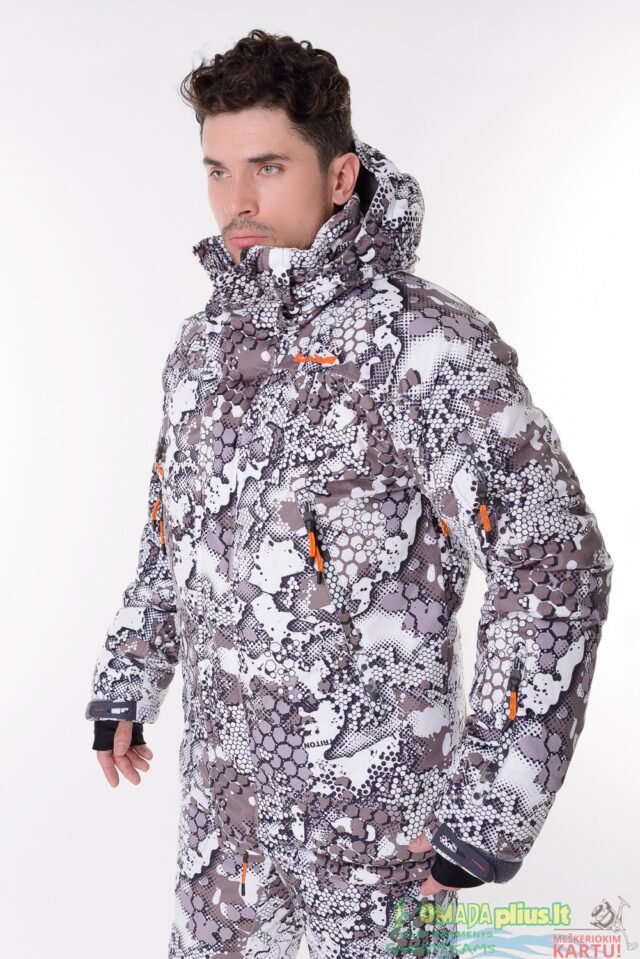 Kostiumas žieminis White Lizard Pro -45C Nepralyjantis Kvepuojantis Minkštas kaip aksomas 10.000/10.000 Nešlama Medžioklėje ir Žvejyboje ICE Fishing Hunting