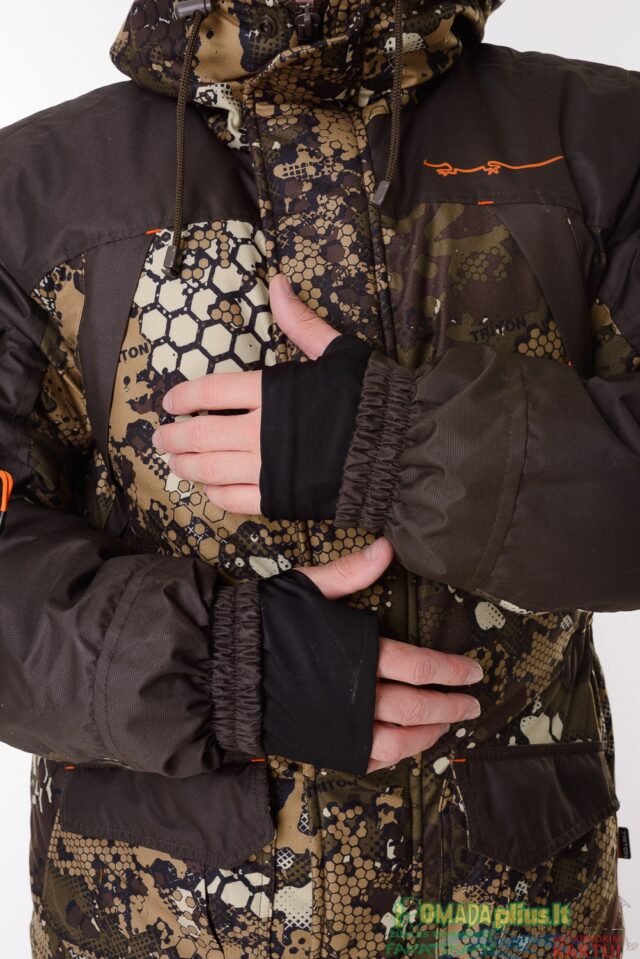 Kostiumas žieminis Žvejybinis Medžioklinis Žvejybinis Camou Combined Lizard Pro -45C Nepralyjantis Kvepuojantis Nešlama ICE Fishing Hunting - Image 11