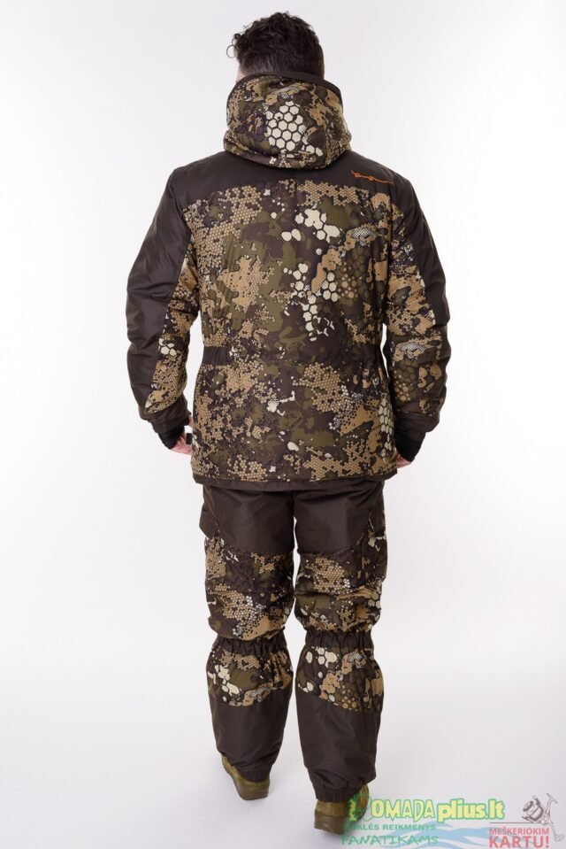 Kostiumas žieminis Žvejybinis Medžioklinis Žvejybinis Camou Combined Lizard Pro -45C Nepralyjantis Kvepuojantis Nešlama ICE Fishing Hunting - Image 4