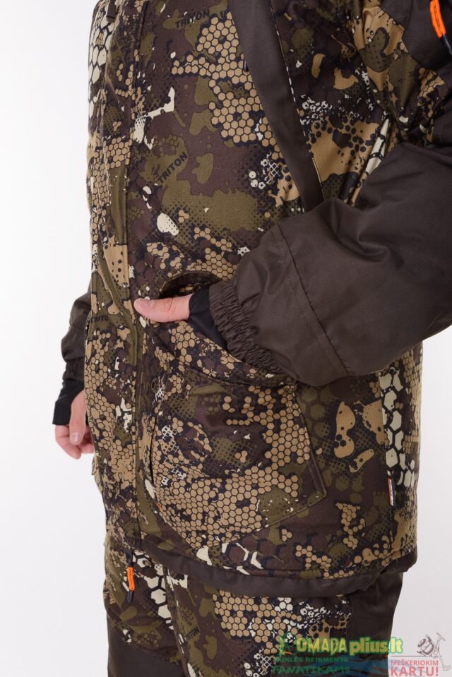 Kostiumas žieminis Žvejybinis Medžioklinis Žvejybinis Camou Combined Lizard Pro -45C Nepralyjantis Kvepuojantis Nešlama ICE Fishing Hunting - Image 9