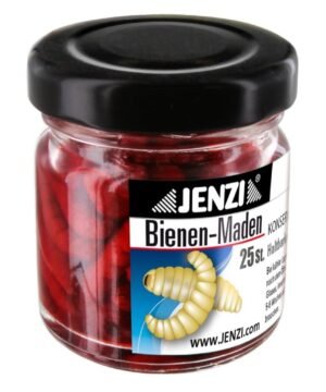 Konservuotos bičių lervos 4.5cm Raudonos Baltos Geltonos ICE Fishing Upėtakių Žvejybai