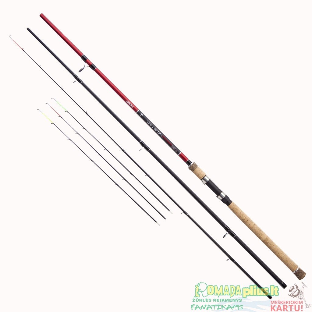 Meškerė Crystal Feeder 3.90m iki 150g Deluxe Carbon