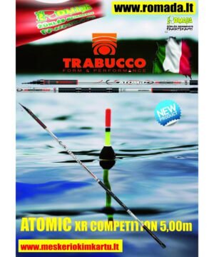 Naujiena 2024m Meškerė TRABUCCO ATOMIC XR COMPETITION Bolognese 5.0m Užmetimo svoris 0-25g