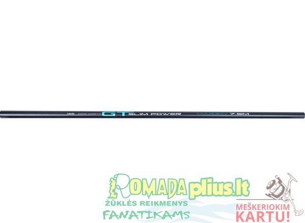 Meškerė be žiedų GT-X Carbon 7.5m+tūba Wychwood Anglija