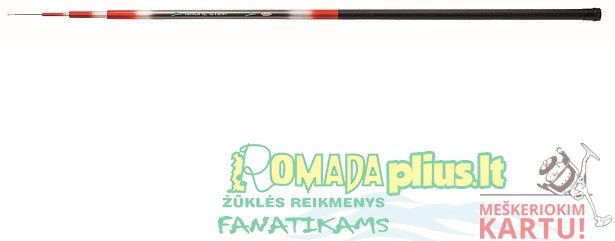 Meškerė Tele Rhone Standart 4.0m, 5.0m, 6.0m be žiedų