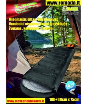 Miegmaišis Šiltas Ultra lengvas Skirtas Lauko Stovykloms Žygiams Kelionėms Turistinis Žvejybinis Dydis 180+30cm x 75 cm