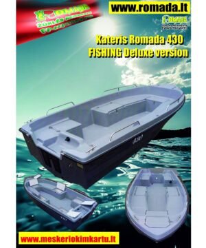 -18% Super Kaina 4550eur  valtis Kateris Romada 430 FISHING Deluxe version Aukšta kokybė!