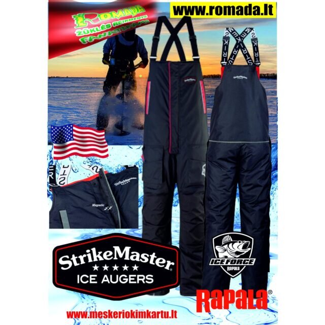 RAPALA USA Kostiumas žieminis Strike Master Battle Šiltas  Neprapučiamas - 100% atsparus vandeniui ir vėjui - Image 3