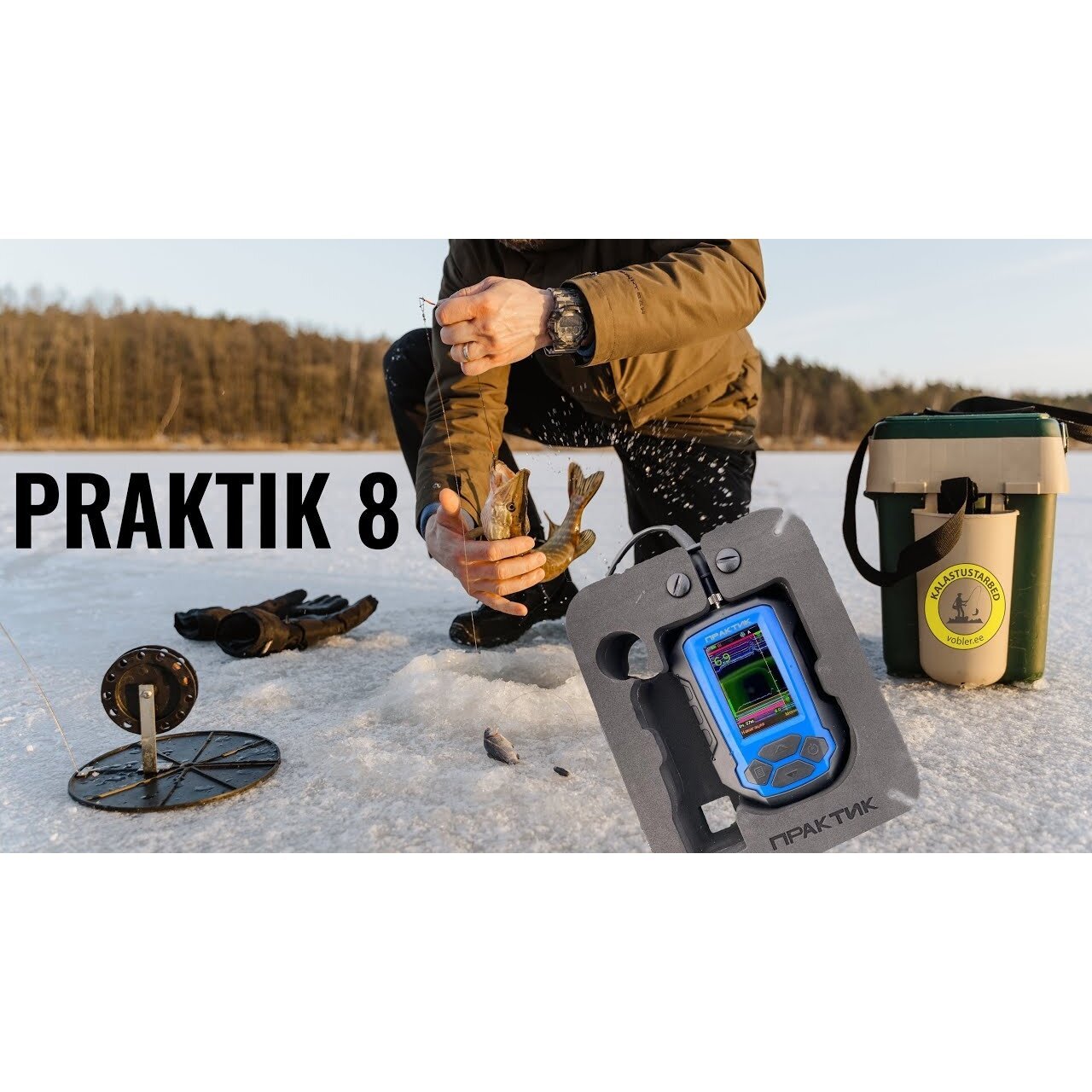 SUPER KAINA 295EUR Naujas Praktik 8 modelis Echolotas Sonar Fish Finder Eholots PRAKTIK 8 Multi-Language PRO Serija - Image 6