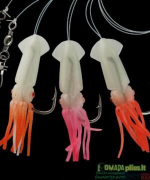 Paternoster Sistema Menkėms 3 Kalmarai Fosforiniai Kab. Nr.5/0 Germany Norvegijai