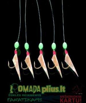 Paternosteris 5 kabliai strimelinis, stintinis